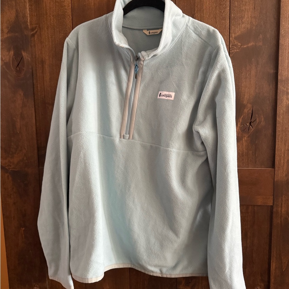 Cotopaxi Sky Blue Women's Half-Zip Sweatshirt